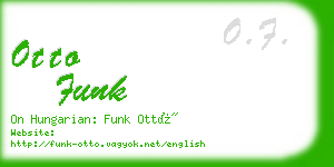 otto funk business card